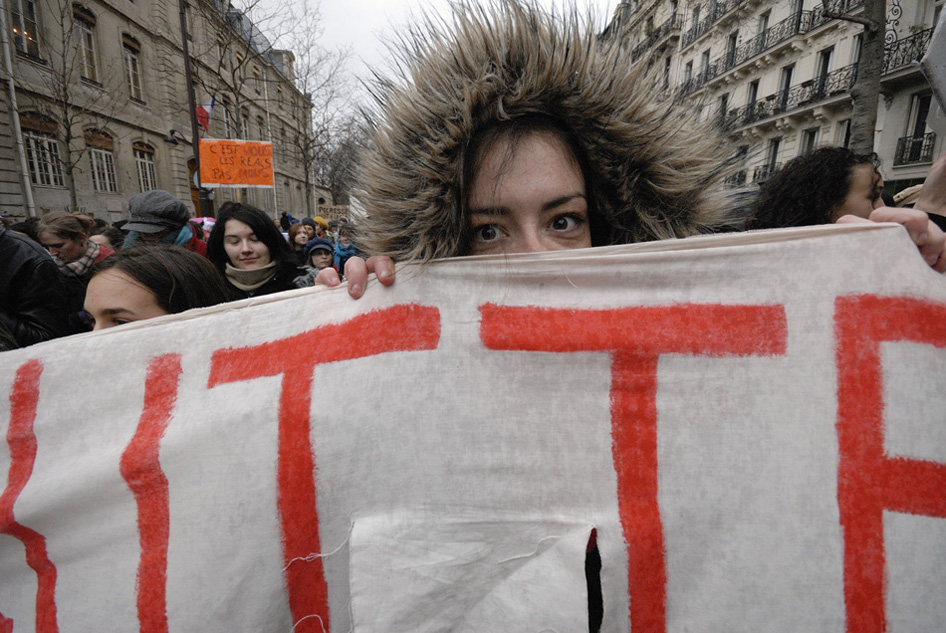Manifestation contre rÈforme de l'UniversitÈ