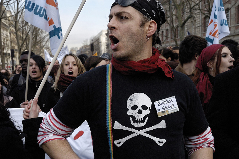 Manifestation contre la rÈforme de l'UniversitÈ