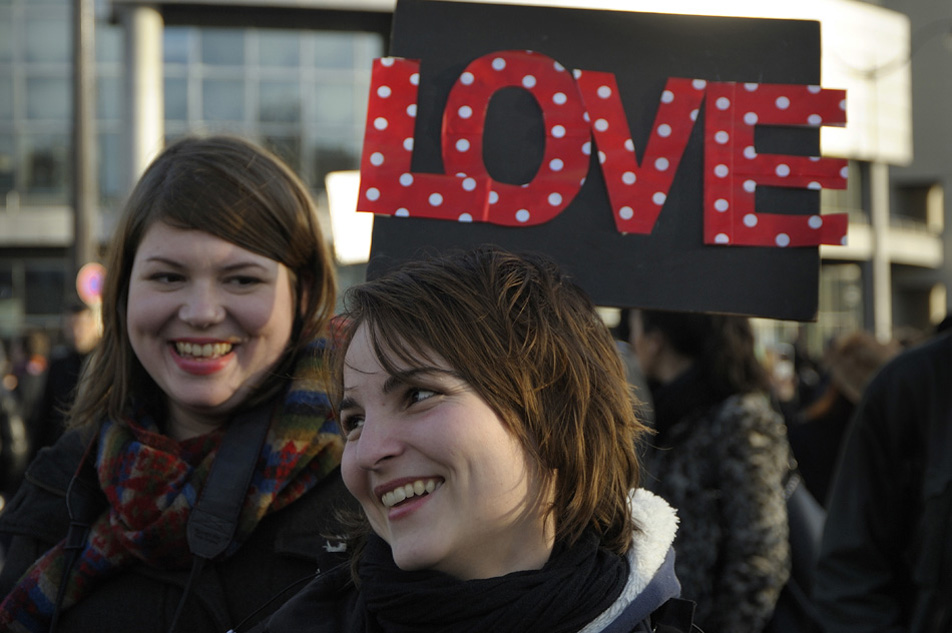 Manifestation pro mariage gay