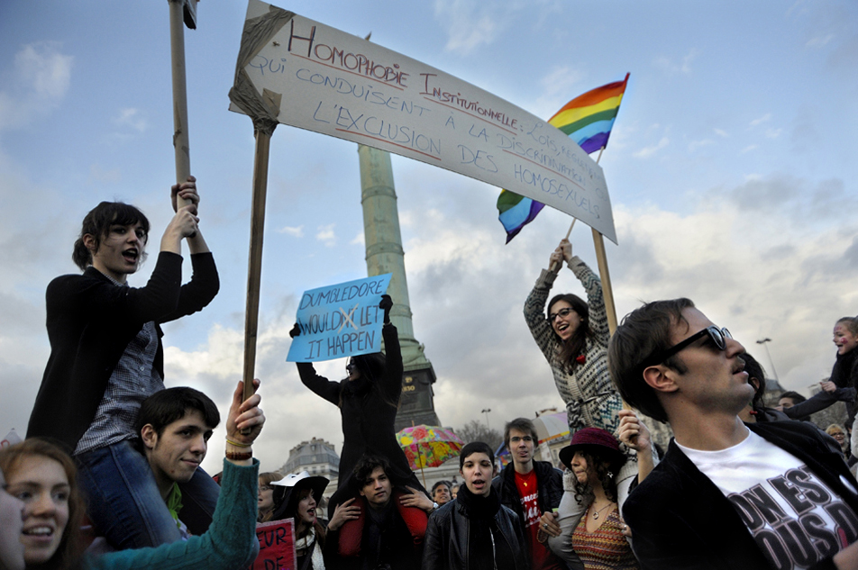 Manifestation pro mariage gay
