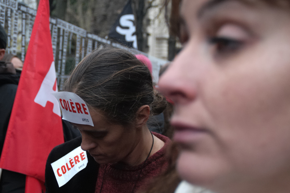 Manifestation contre le chômage.