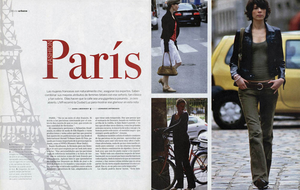 Reportage publié dans le magazine de La Nacion en septembre 2006.