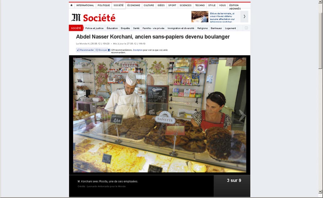 Portfolio mis en ligne dans le lemonde.fr le 26/06/2012.