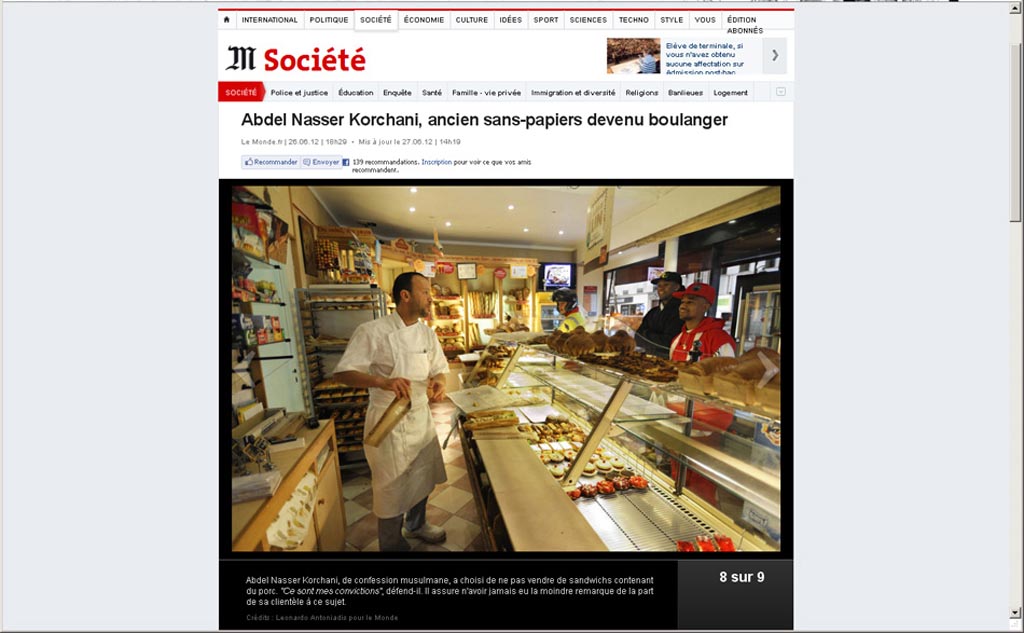 Portfolio mis en ligne dans le lemonde.fr le 26/06/2012.