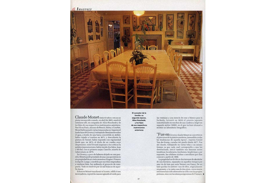 Reportage publié dans le magazine de La Nacion le 10 décembre 2000